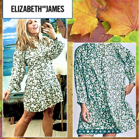 Elizabeth & James, Button Front Tunic Dress, Excellent Condition Size Medium - Picture 1 of 12